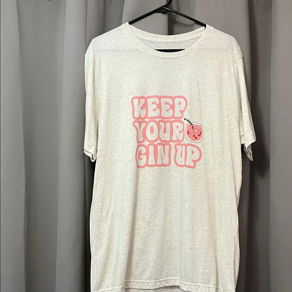 Women's Light Gray Graphic Tee.